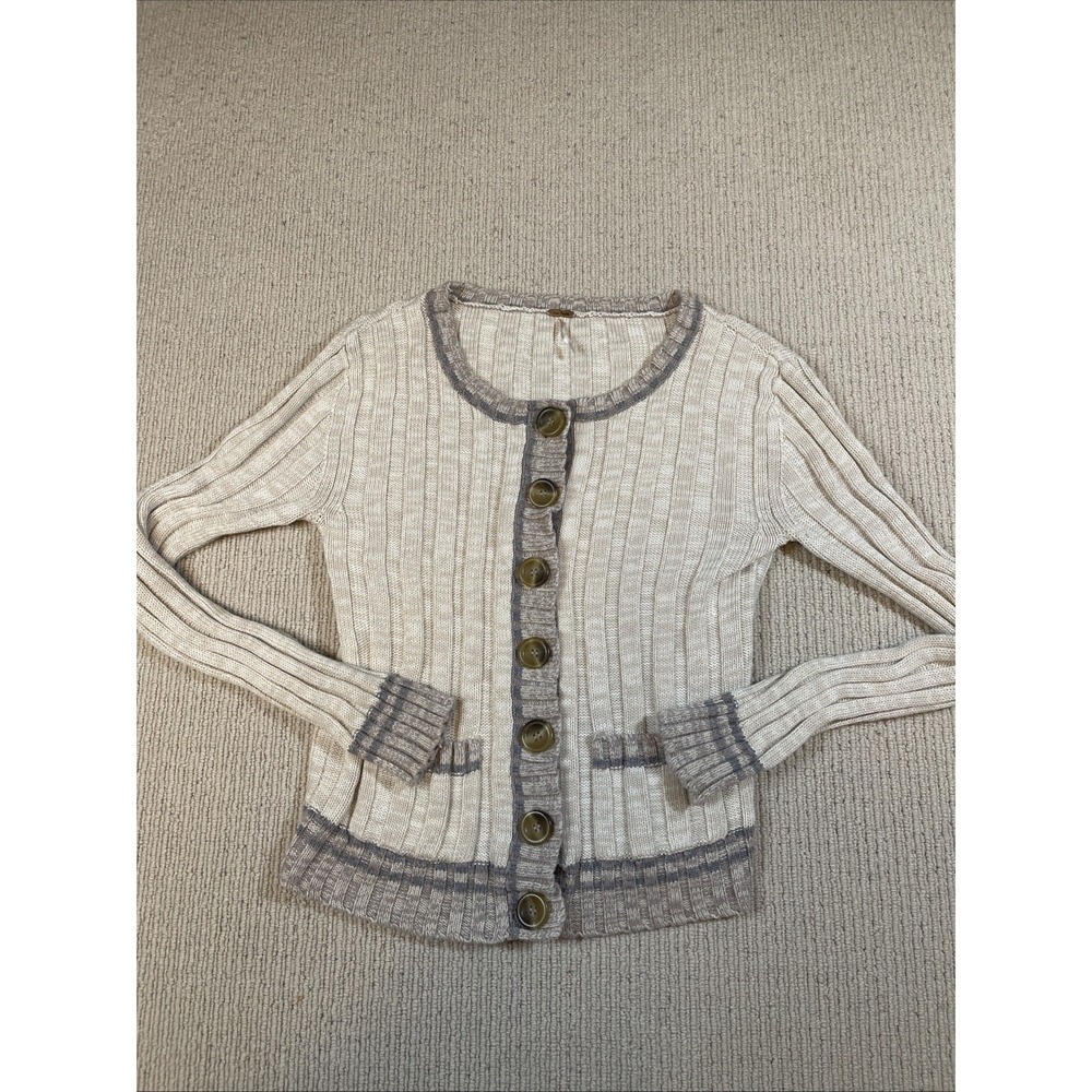 Free People Blend Walk In the Park Cardigan Angora Blend Oatmeal